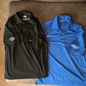Nike Dry Fit Logo Golf Polos